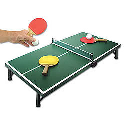 1/12 Maison De Poupée Miniatures Meubles Tennis Table Ping Pong Bat & Balls Set 