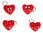 Funny Faces Heart Keychain | Romantic Gift