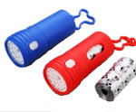 Flashlight and Carrying Bags of dog poop | As seen on TV