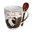 Coffee Bean Ceramic Mug with spoon