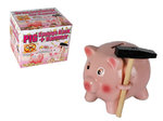 Ceramic Pig Savings Bank with Hammer