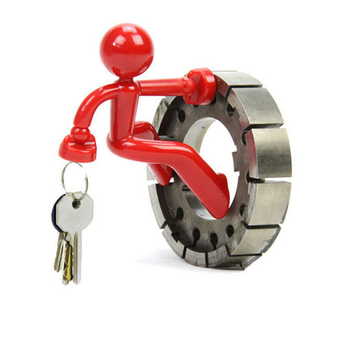 Key pate by Peleg Design Red color The magnetic man Key holder 