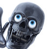 Skull with Bone Telephone